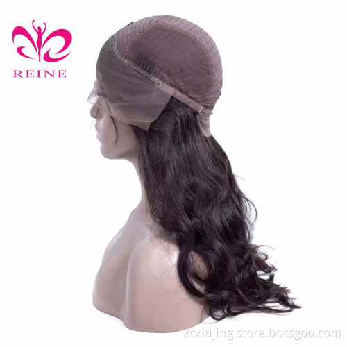 Cheap pre plucked 8-24 inch silky straight &Body wave  virgin wig natural looking human hair HD Transparent  lace front wig